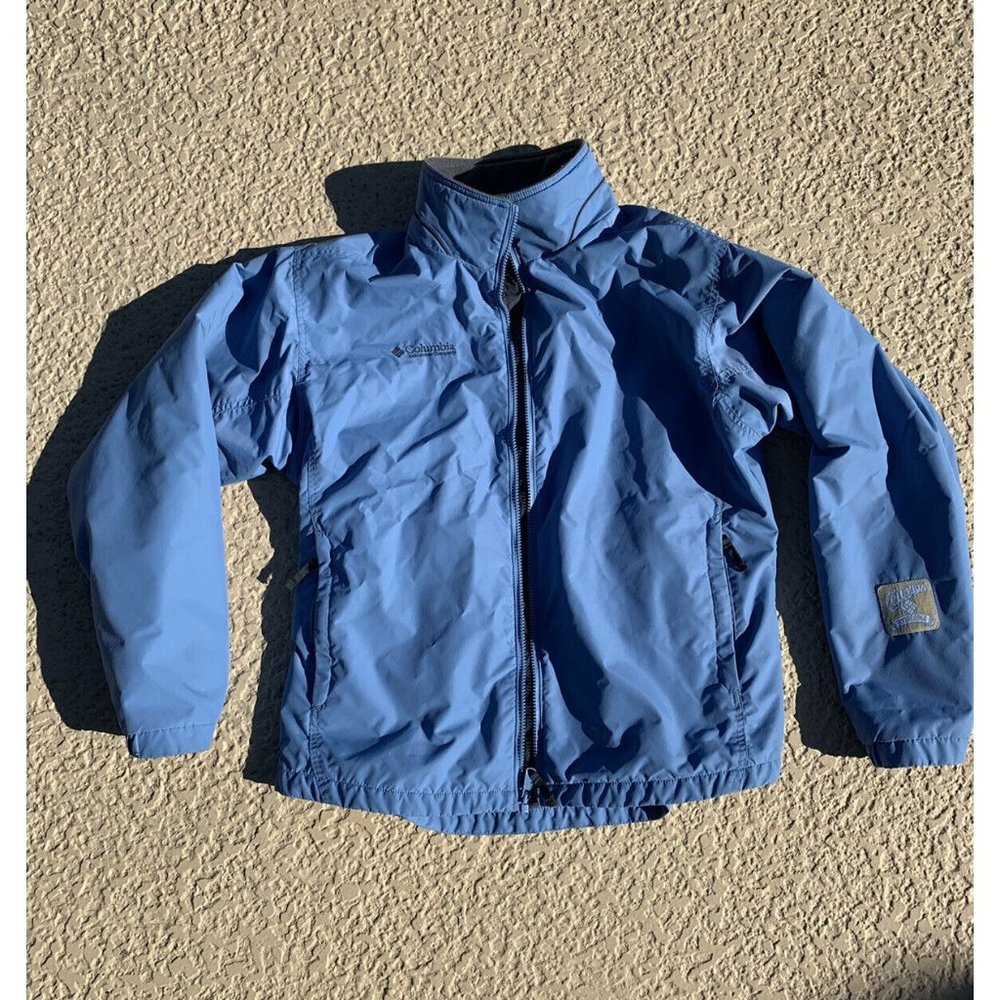 Columbia Women's Blue Fleece Lined Jacket - Sz XL Polester Rare Color RN69724